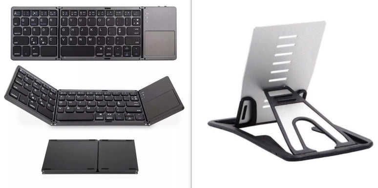 Mini clavier pliant tablette téléphone ordinateur sans fil pliable Bluetooth clavier multifonction bouton multifonction