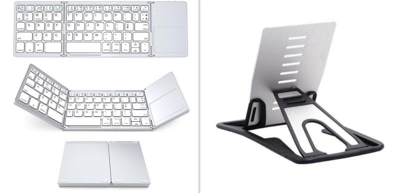 Mini clavier pliant tablette téléphone ordinateur sans fil pliable Bluetooth clavier multifonction bouton multifonction
