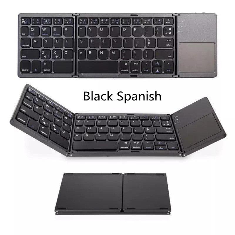 Mini clavier pliant tablette téléphone ordinateur sans fil pliable Bluetooth clavier multifonction bouton multifonction