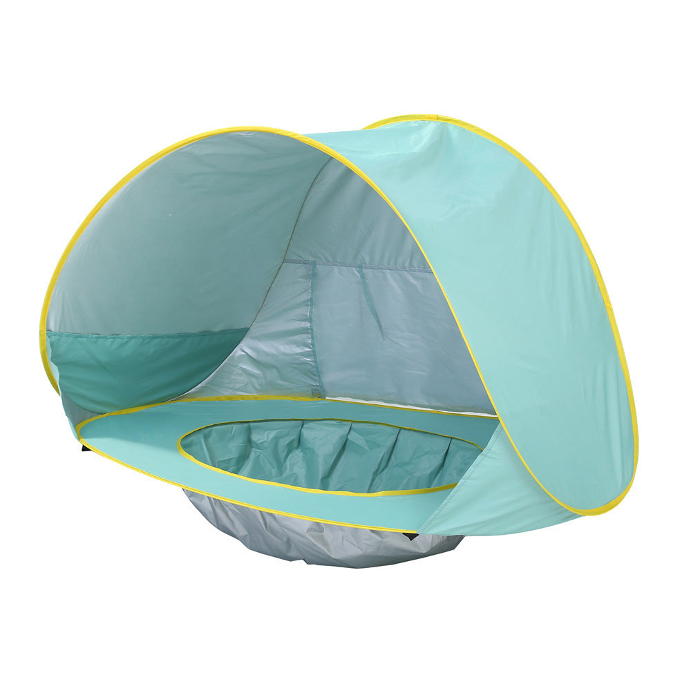 Tente de plage pour bébé Piscine d’ombrage portable Protection UV Abri solaire pour nourriTente de plage pour bébé Piscine d'ombrage portable Protection UV Abri solaire pour nourrissons Jouets d'extérieur Piscine pour enfants Tente de maison de jeu Jouets