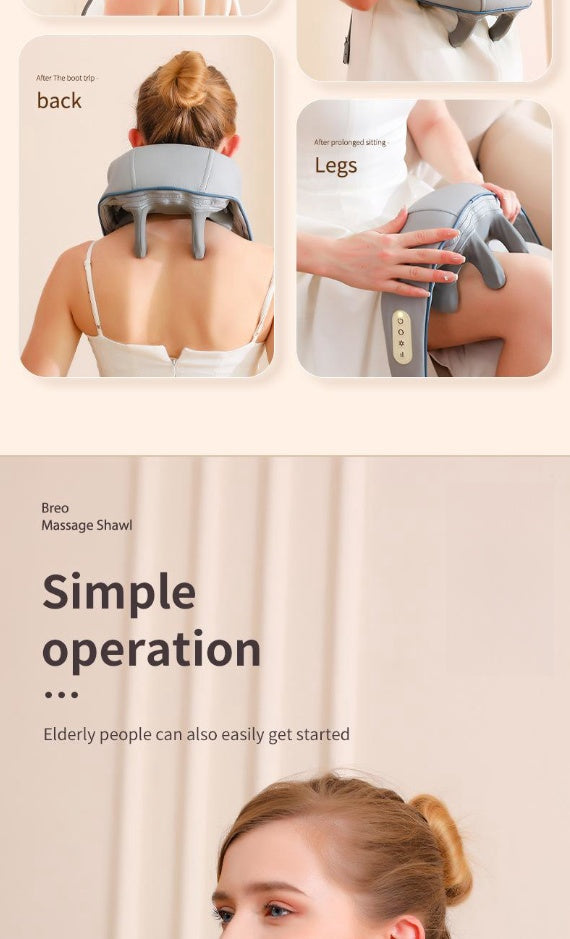 Châle de massage multifonctionnel pour les épaules et le cou