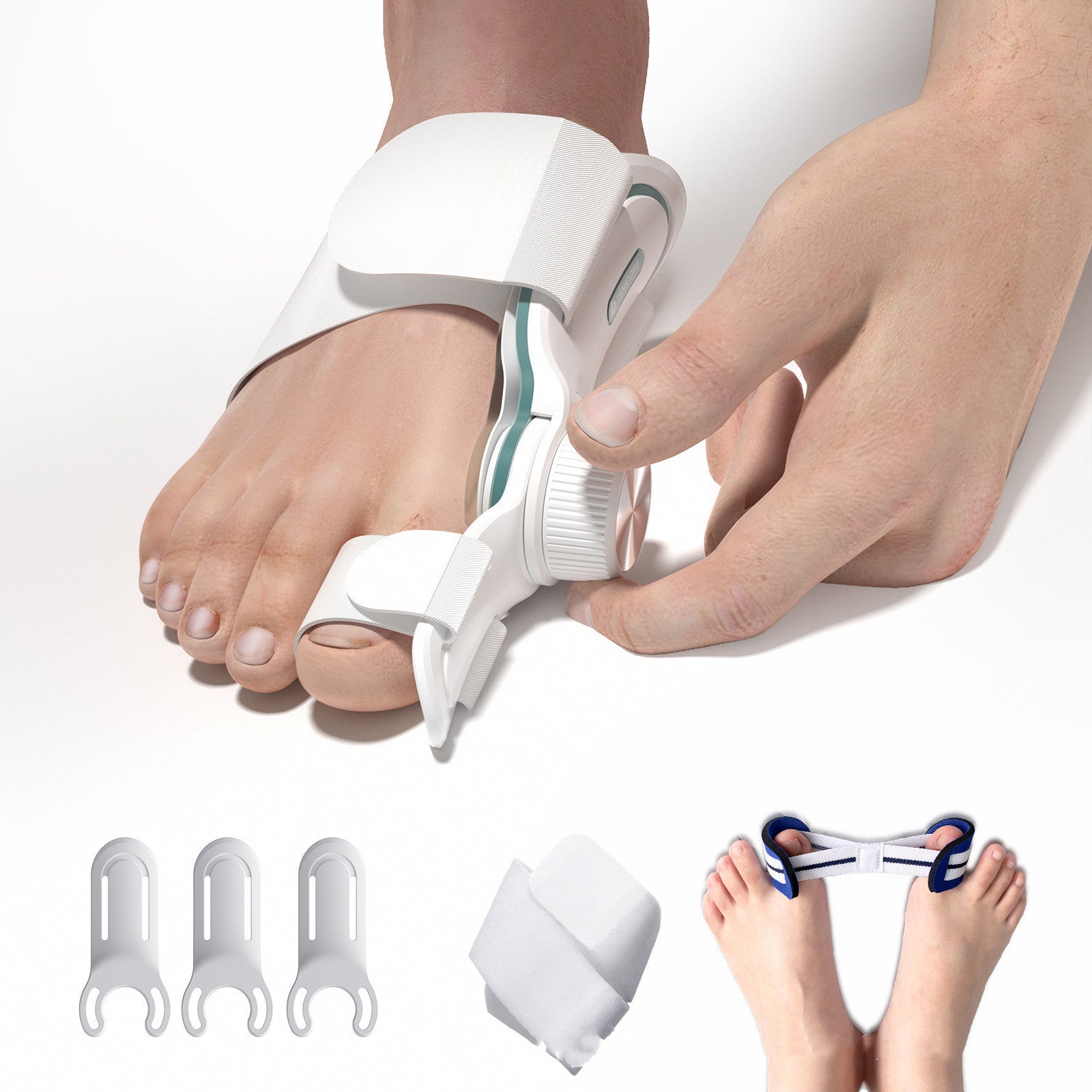 Nouvelle correction à 3 panneaux pour hommes et femmes de degrés variés de l’orthothèse du valgus du pouce