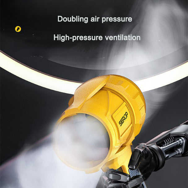 Machine de tempête, batterie au lithium sans balais, souffleur de poussière à feuilles brossées, chargeur de voiture sans fil haute puissance, ventilateur turbocompressé
