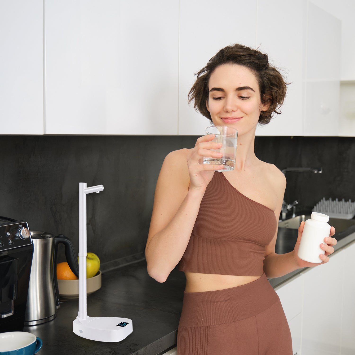 Ajout d’une extension Distributeur d’eau Tupe Bouteille d’eau automatique Distributeur d’eau rechargeable de bureau avec supporAjout d'une extension Distributeur d'eau Tupe Bouteille d'eau automatique Distributeur d'eau rechargeable de bureau avec support