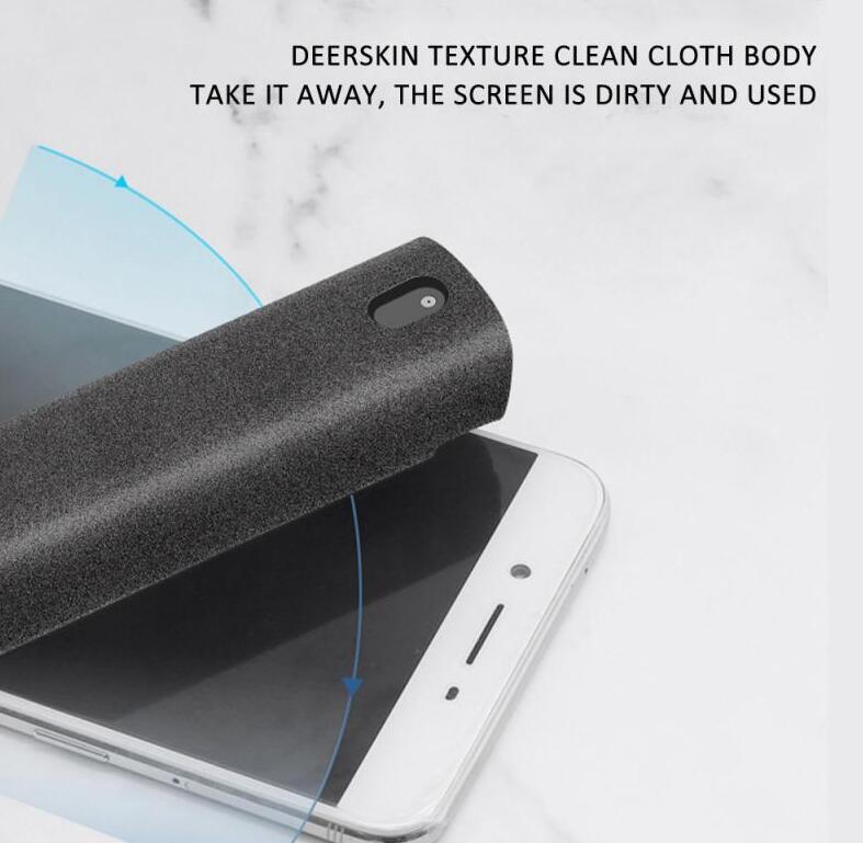 Kit de nettoyage d’écran d’ordinateur de téléphone 2 en 1 pour l’élimination de la poussière d’écran Ensemble de chiffonKit de nettoyage d'écran d'ordinateur de téléphone 2 en 1 pour l'élimination de la poussière d'écran Ensemble de chiffons en microfibre