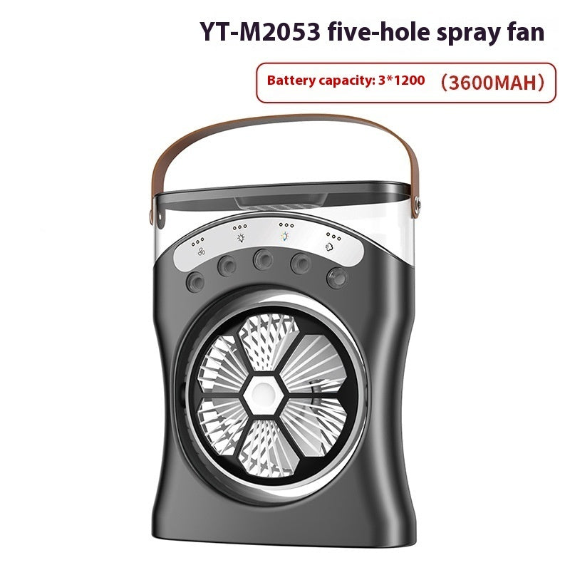 Ventilateur Portable Mini Humidificateur Portable Ventilateur De Pulvérisation D’Eau Ventilateur De RéglagVentilateur Portable Mini Humidificateur Portable Ventilateur De Pulvérisation D'Eau Ventilateur De Réglage De L'Air Rechargeable Pour Le Temps Chaud