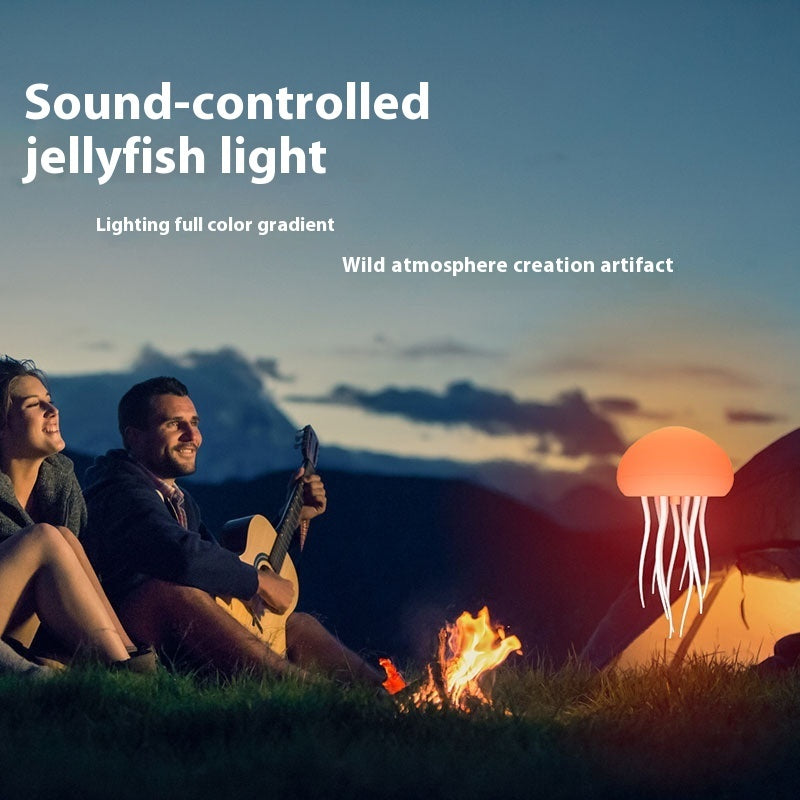 Lampe d’humeur de méduse LED Veilleuse de méduse Lampe de méduse portable Décorations de méduses Lampe de table intelligente pour bureau de chevet