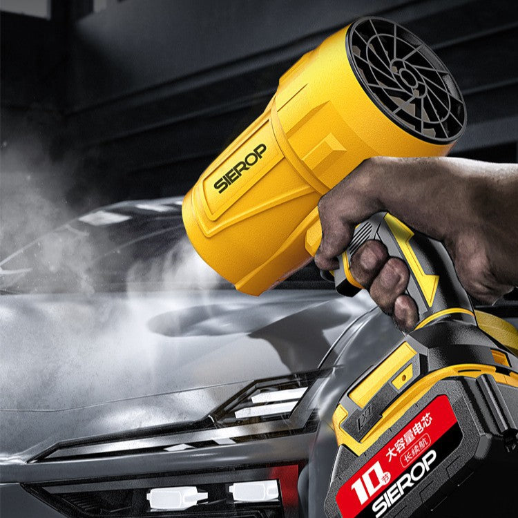 Machine de tempête, batterie au lithium sans balais, souffleur de poussière à feuilles brossées, chargeur de voiture sans fil haute puissance, ventilateur turbocompressé