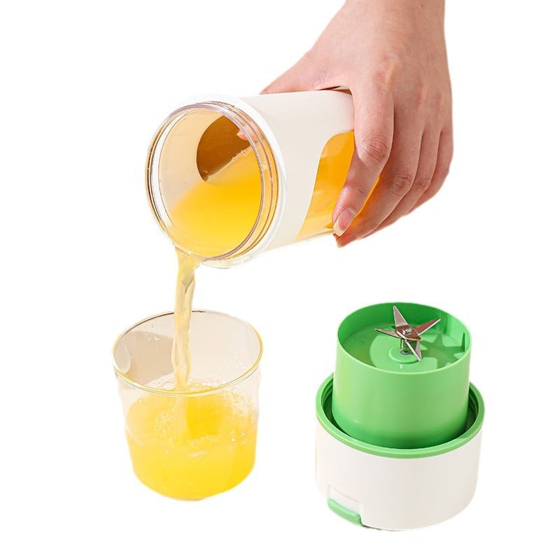 Presse-agrumes électrique de cuisine Charge USB Mélangeur de jus sans fil MélangePresse-agrumes électrique de cuisine Charge USB Mélangeur de jus sans fil Mélangeur de fruits et d'orange Machine à presse-agrumes Tasse d'écrasement de glace Robot culinaire