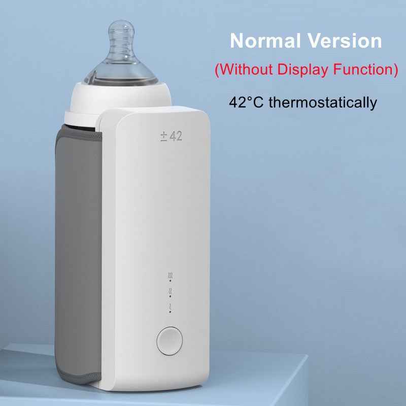 Chauffe-biberon rechargeable sans fil portable Sac de charge et de chauffage USB ChauChauffe-biberon rechargeable sans fil portable Sac de charge et de chauffage USB Chauffe-lait portable à température constante Housse d'isolation de bouteille universelle