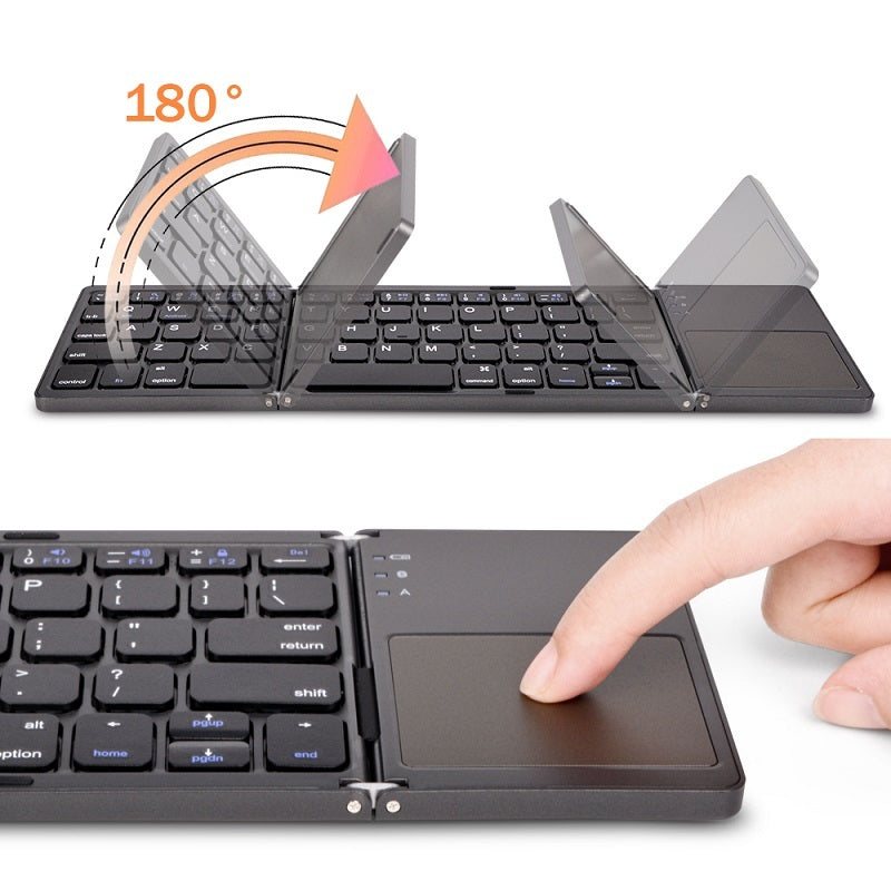 Mini clavier pliant tablette téléphone ordinateur sans fil pliable Bluetooth clavier multifonction bouton multifonction