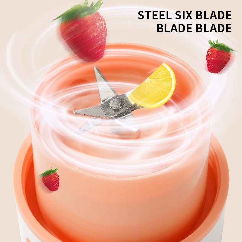 Presse-agrumes électrique de cuisine Charge USB Mélangeur de jus sans fil MélangePresse-agrumes électrique de cuisine Charge USB Mélangeur de jus sans fil Mélangeur de fruits et d'orange Machine à presse-agrumes Tasse d'écrasement de glace Robot culinaire