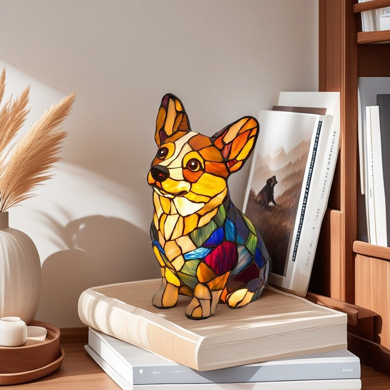 Veilleuse LED en résine animale, une jolie lampe de chevet pour les salons et les chambres.