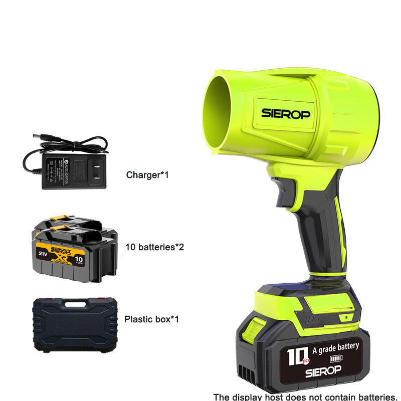 Machine de tempête, batterie au lithium sans balais, souffleur de poussière à feuilles brossées, chargeur de voiture sans fil haute puissance, ventilateur turbocompressé