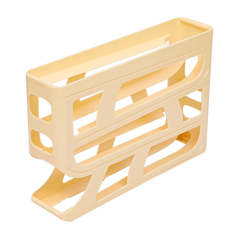 Boîte de rangement pour œufs roulants Boîte de rangement pour œufs à porte latérale du réfrigérateur