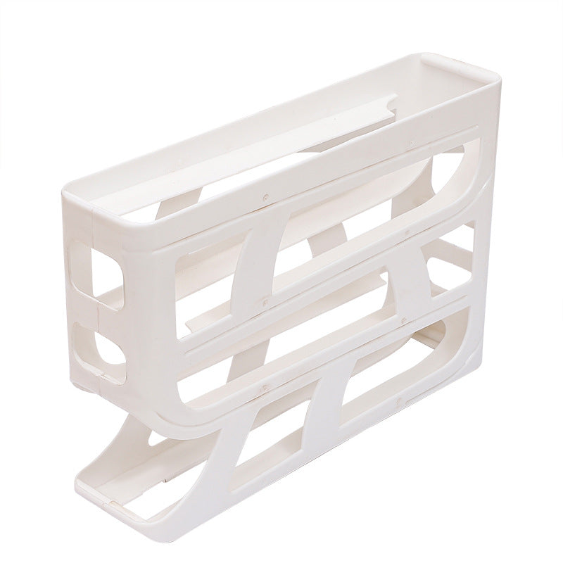 Boîte de rangement pour œufs roulants Boîte de rangement pour œufs à porte latérale du réfrigérateur