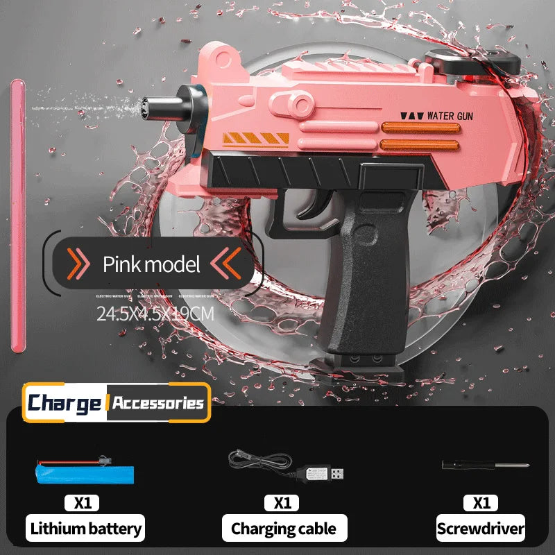 UZI P90 Pistolet à eau électrique Pistolet d’été Piscine extérieure Pistolet à eau Tir continu Combats d’eau pour adultes EnfaUZI P90 Pistolet à eau électrique Pistolet d'été Piscine extérieure Pistolet à eau Tir continu Combats d'eau pour adultes Enfants