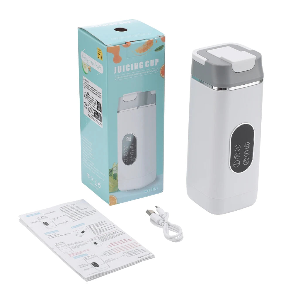 Presse-agrumes portable Mini mélangeur électrique Machine à jus multifonction Mélangeurs de fruits Extracteurs SmootPresse-agrumes portable Mini mélangeur électrique Machine à jus multifonction Mélangeurs de fruits Extracteurs Smoothies Mélangeur 12 lames