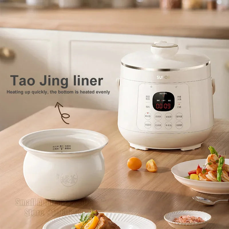 SUPOR 2.3L Autocuiseur électrique Mini cuiseur à riz portable Smart 220V Home Kitchen Appliance pour 1-4 personnes SY-23YC2318Q