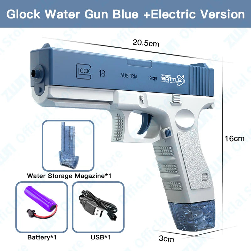 Pistolet électrique d’été Pistolets à eau Jouets Plein automatique Shoot d’été Plage Jouet amusant enPistolet électrique d'été Pistolets à eau Jouets Plein automatique Shoot d'été Plage Jouet amusant en plein air pour enfants Garçons Filles Adultes Cadeau