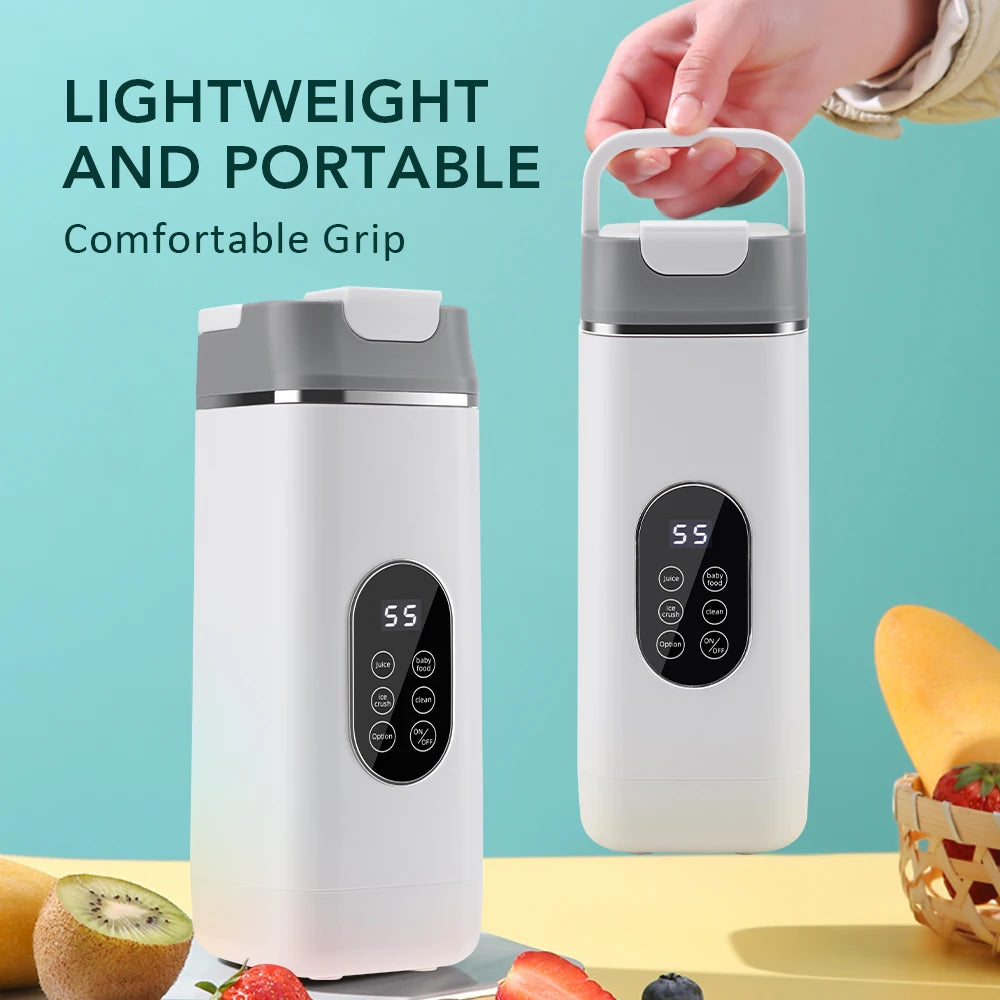 Presse-agrumes portable Mini mélangeur électrique Machine à jus multifonction Mélangeurs de fruits Extracteurs SmootPresse-agrumes portable Mini mélangeur électrique Machine à jus multifonction Mélangeurs de fruits Extracteurs Smoothies Mélangeur 12 lames