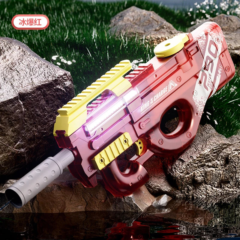 UZI P90 Pistolet à eau électrique Pistolet d’été Piscine extérieure Pistolet à eau Tir continu Combats d’eau pour adultes EnfaUZI P90 Pistolet à eau électrique Pistolet d'été Piscine extérieure Pistolet à eau Tir continu Combats d'eau pour adultes Enfants