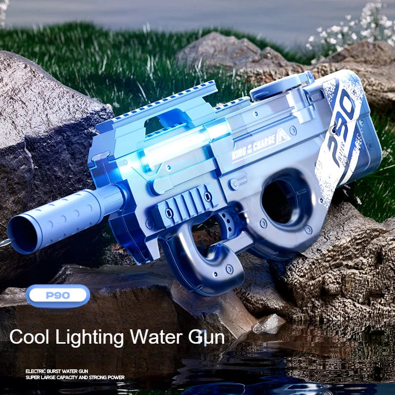 UZI P90 Pistolet à eau électrique Pistolet d’été Piscine extérieure Pistolet à eau Tir continu Combats d’eau pour adultes EnfaUZI P90 Pistolet à eau électrique Pistolet d'été Piscine extérieure Pistolet à eau Tir continu Combats d'eau pour adultes Enfants