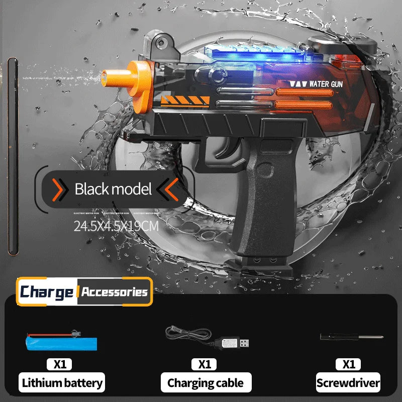 UZI P90 Pistolet à eau électrique Pistolet d’été Piscine extérieure Pistolet à eau Tir continu Combats d’eau pour adultes EnfaUZI P90 Pistolet à eau électrique Pistolet d'été Piscine extérieure Pistolet à eau Tir continu Combats d'eau pour adultes Enfants