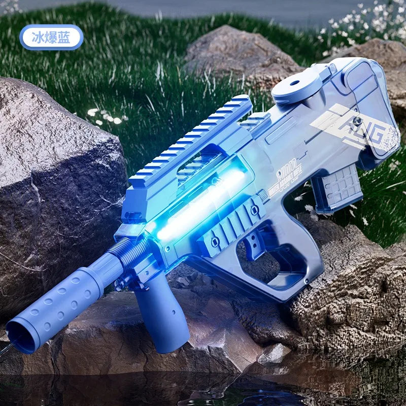 UZI P90 Pistolet à eau électrique Pistolet d’été Piscine extérieure Pistolet à eau Tir continu Combats d’eau pour adultes EnfaUZI P90 Pistolet à eau électrique Pistolet d'été Piscine extérieure Pistolet à eau Tir continu Combats d'eau pour adultes Enfants
