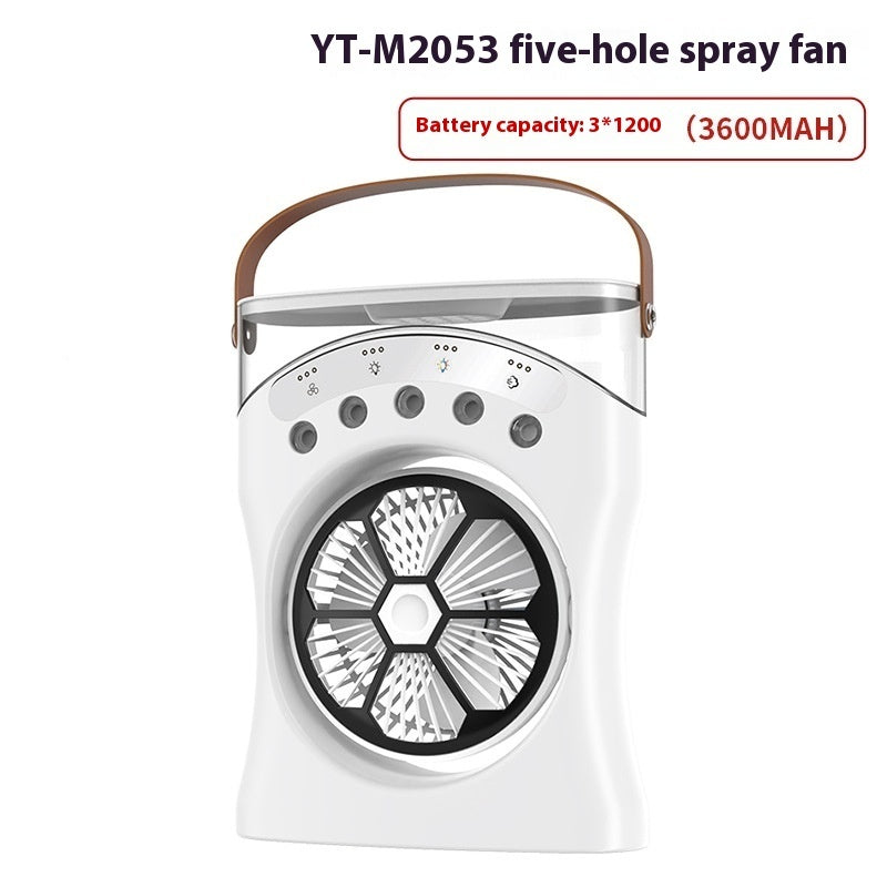 Ventilateur Portable Mini Humidificateur Portable Ventilateur De Pulvérisation D’Eau Ventilateur De RéglagVentilateur Portable Mini Humidificateur Portable Ventilateur De Pulvérisation D'Eau Ventilateur De Réglage De L'Air Rechargeable Pour Le Temps Chaud