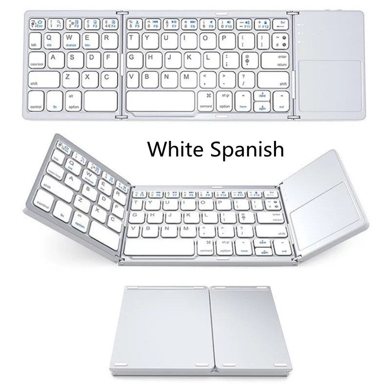 Mini clavier pliant tablette téléphone ordinateur sans fil pliable Bluetooth clavier multifonction bouton multifonction