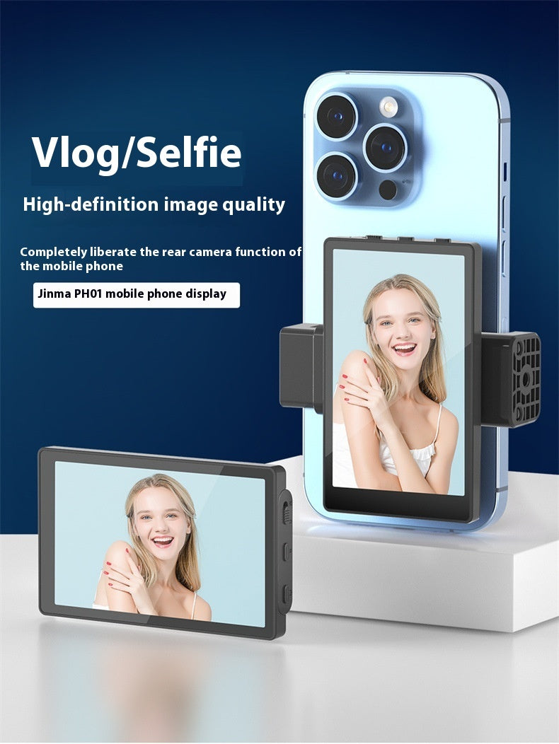 Téléphone portable Selfie Miroir Écran d’affichage Clip de téléphone à aspiration magnétique
