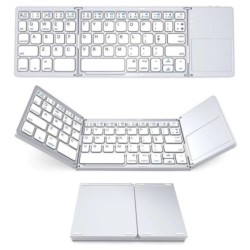 Mini clavier pliant tablette téléphone ordinateur sans fil pliable Bluetooth clavier multifonction bouton multifonction