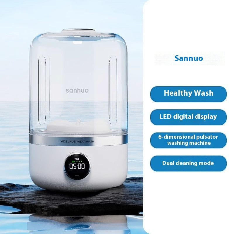 Mini machine à laver rechargeable sous-vêtements voyage portable