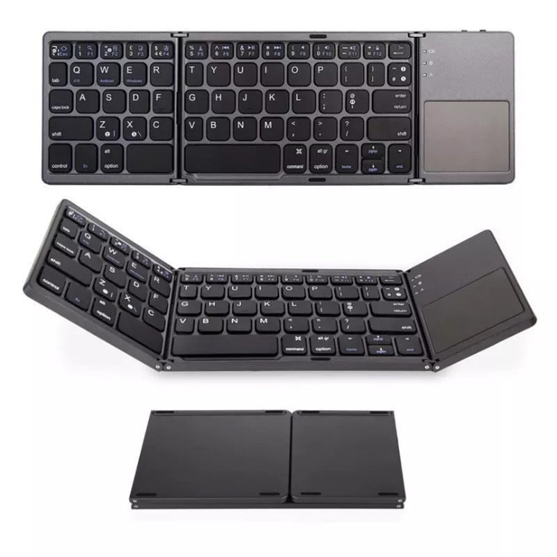 Mini clavier pliant tablette téléphone ordinateur sans fil pliable Bluetooth clavier multifonction bouton multifonction