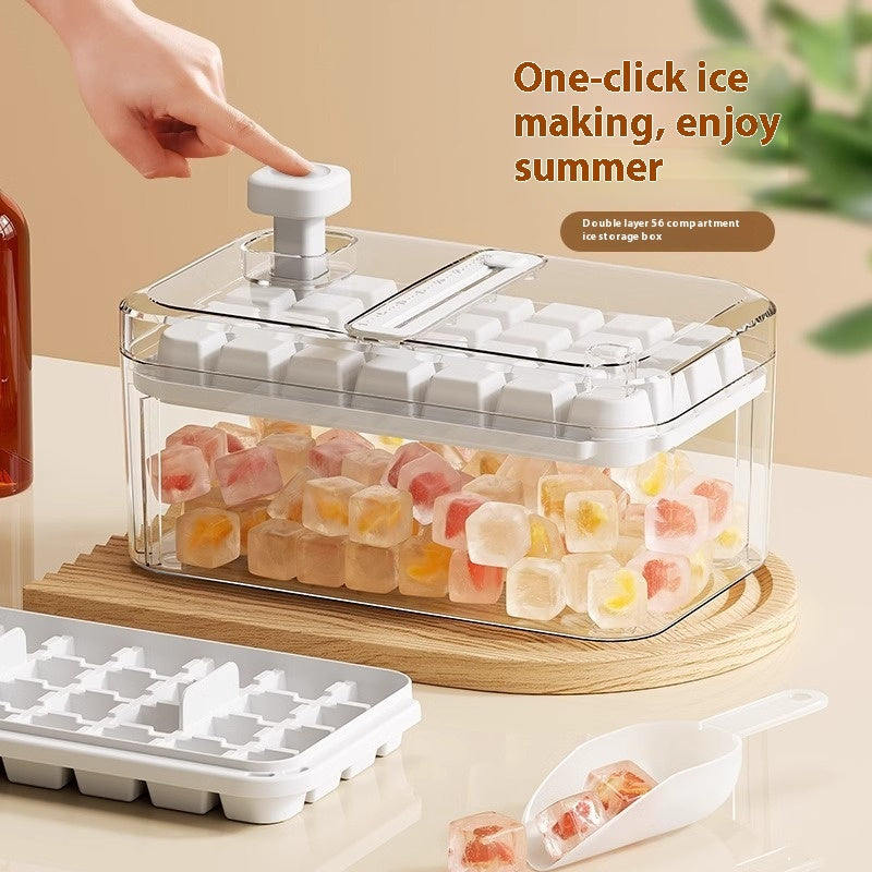 28 56 Grilles Moule à glace réutilisable Plateau à glaçons Moules à glace 28 56 Grilles Moule à glace réutilisable Plateau à glaçons Moules à glace DIY Cubes Maker Release Cubes de glace faits maison Plateau Moule Outil de fabrication de glace à la maison