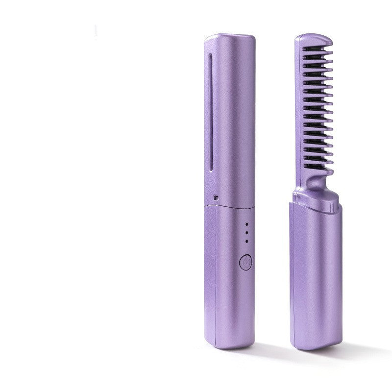 Peigne à friser sans fil professionnel, peigne à friser, à chauffage rapide, à lisser à ions négatifs, brosse à frisePeigne à friser sans fil professionnel, peigne à friser, à chauffage rapide, à lisser à ions négatifs, brosse à friser, outils de coiffure